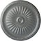 Ekena Millwork Juniper Ceiling Medallion (Fits Canopies up to 7"), Hand-Painted Platinum, 36"OD x 1 1/2"P CM36JUPLS - alternate 1